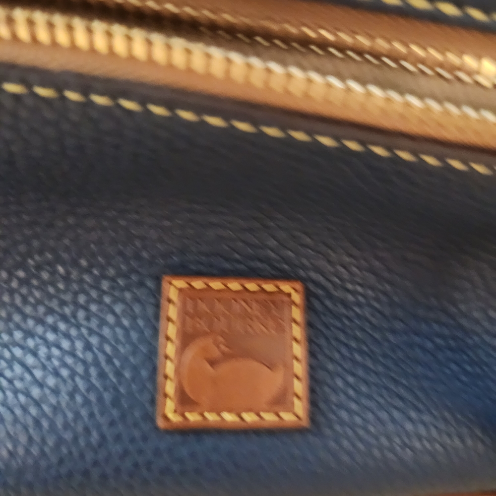 Dooney & Bourke Navy Pebble Leather Crossbody Bag - Picture 2 of 7